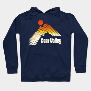 Ski Deer Valley Retro Stripe Hoodie